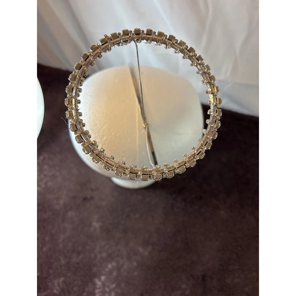 Silver Rhinestone Halo Headband Celestial Crystal‎ Angel Crown Costume Accessory